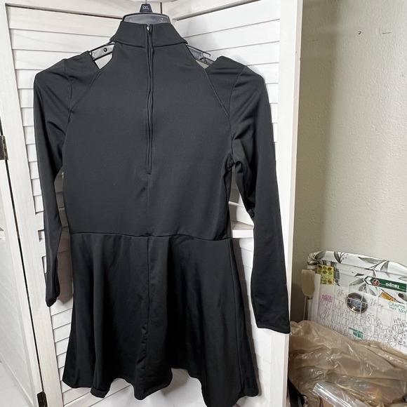 Modern Hero Skeleton Long Sleeve Mini Dress Bodycon Halloween Women's Junior Med - Picture 3 of 6